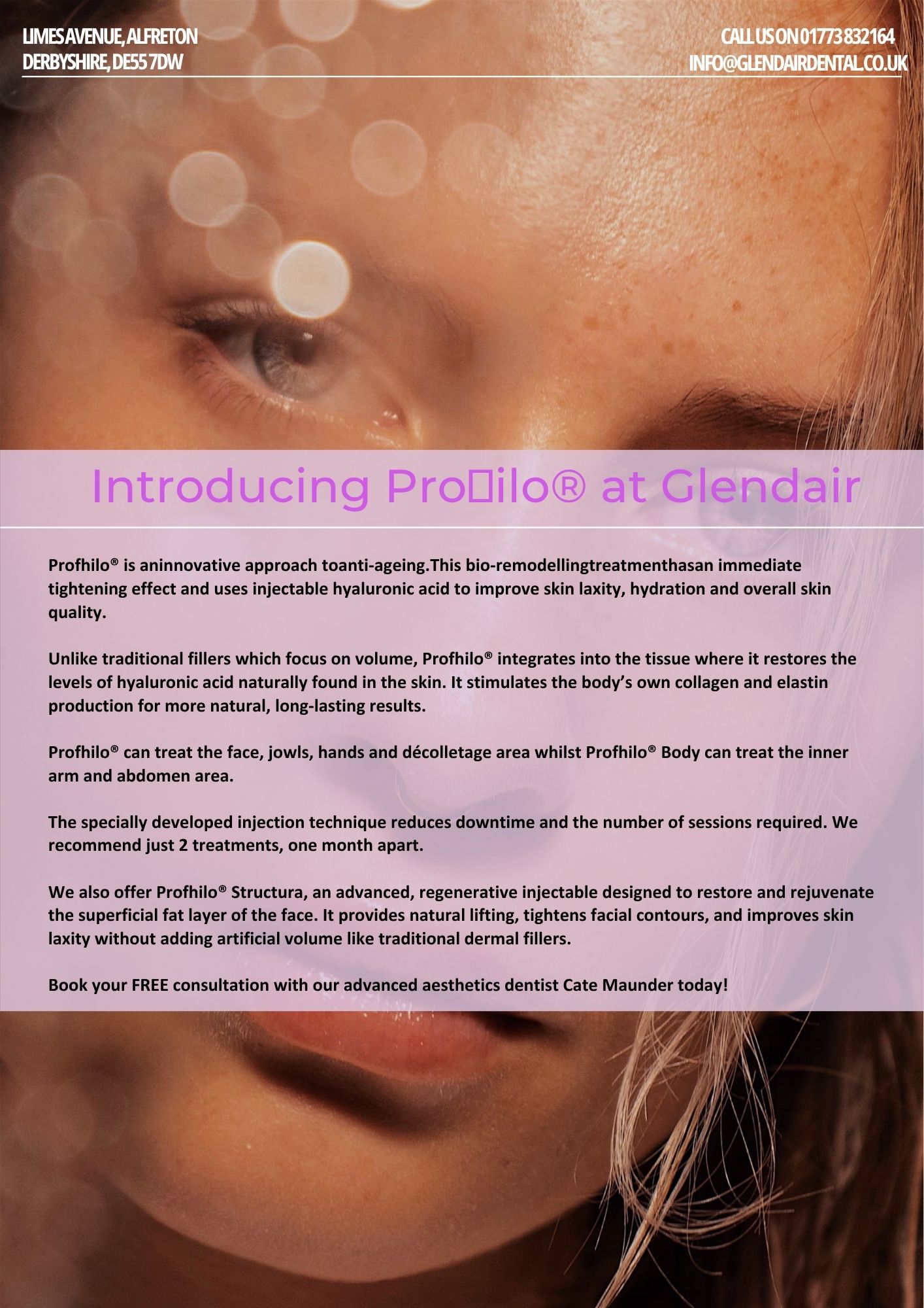 Glendair Dental Face And Beauty Treatments Glendair Facial Aesthetics price list (1)