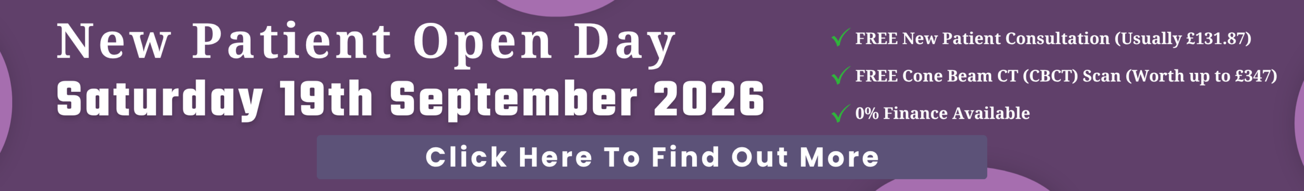 Exclusive New Patient Open Day at Glendair Dental
